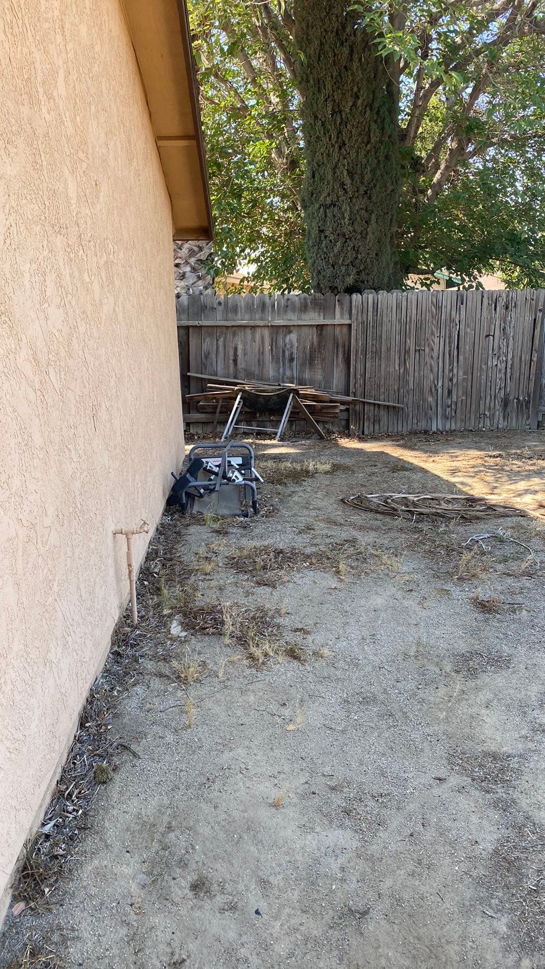 Property exterior before cash purchase in Anaheim