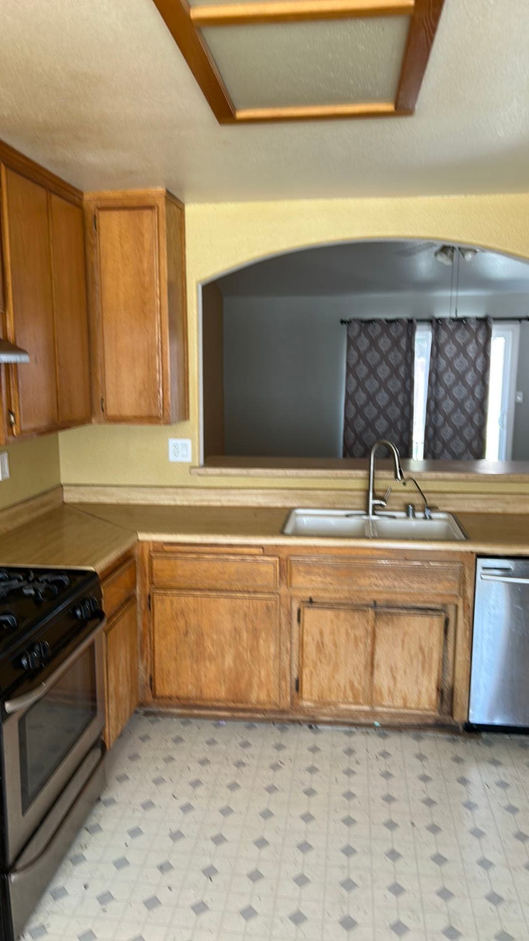 Merced home before renovation — bought as-is